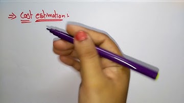 Cost estimation | Software Engineering | SE | Lec-27 | Bhanu Priya