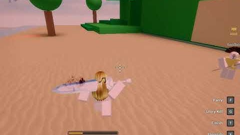 Roblox Combat warriors exploiter with gold got caught and start pretending he is not exploiting.