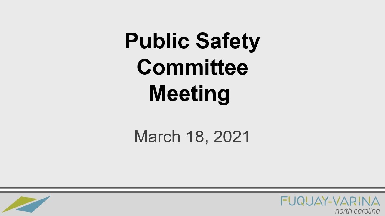 031821 Public Safety Committee Meeting YouTube
