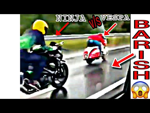 Bike Race in Rain | Vespa vs HeavyBike | BIKE RACER PAKISTAN