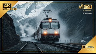 Switzerlands Most Beautiful Train Journey  Grindelwald to Lauterbrunnen 4K Scenic Ride