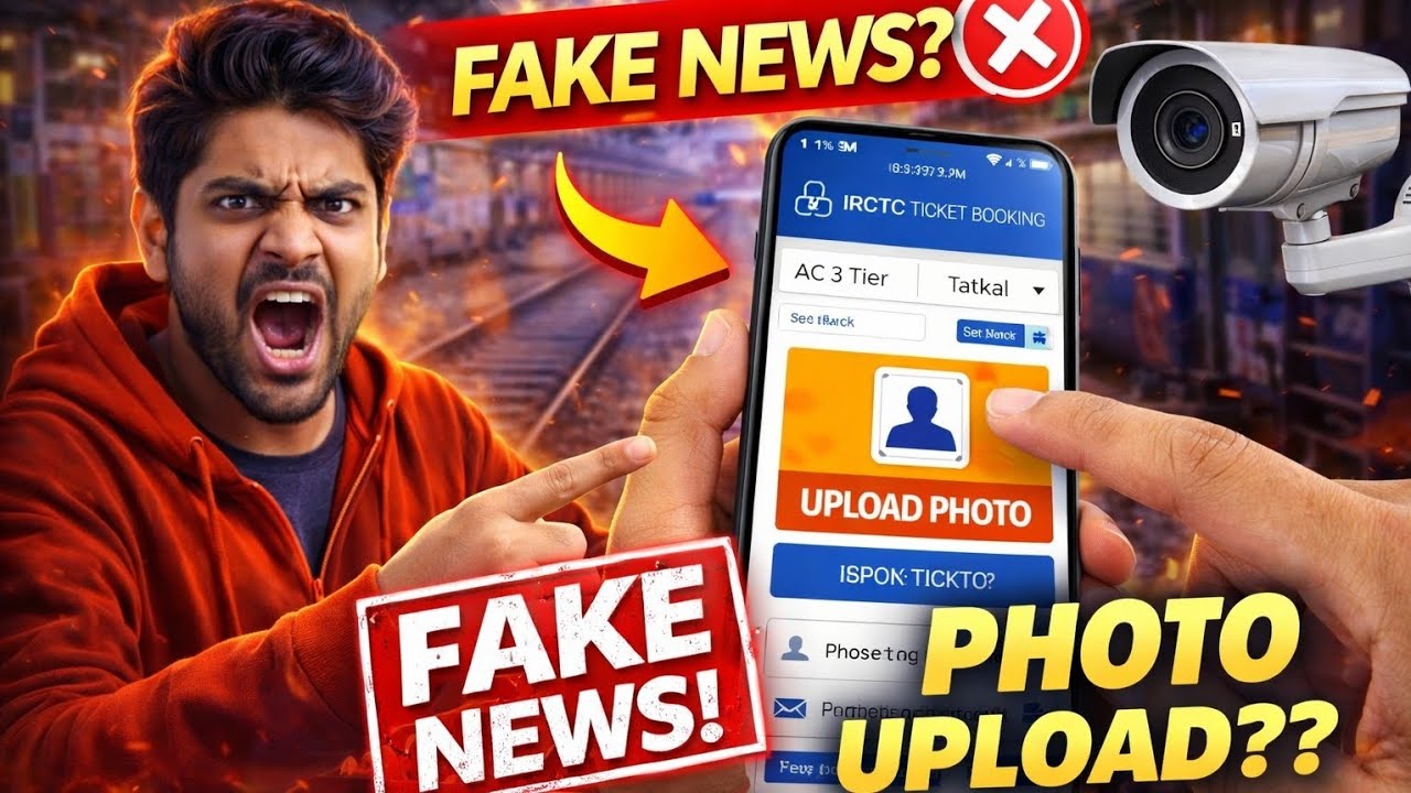 IRCTC New Rule? Train Ticket Book Karne Ke Liye Photo Upload Karna Hoga? 😱 | Fake News