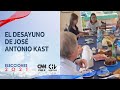 José Antonio Kast desayuna con su familia antes de votar 🗳️