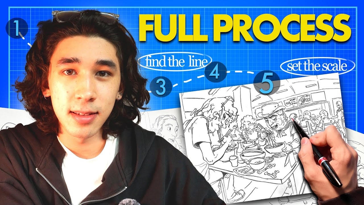 How I draw Believable Scenes from Imagination: A 5 Step Guide - YouTube