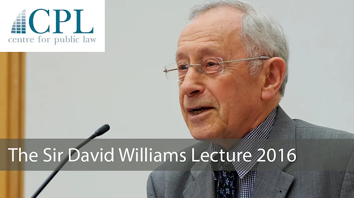'The lion beneath the throne: law as history': The 2016 Sir David Williams Lecture - DayDayNews