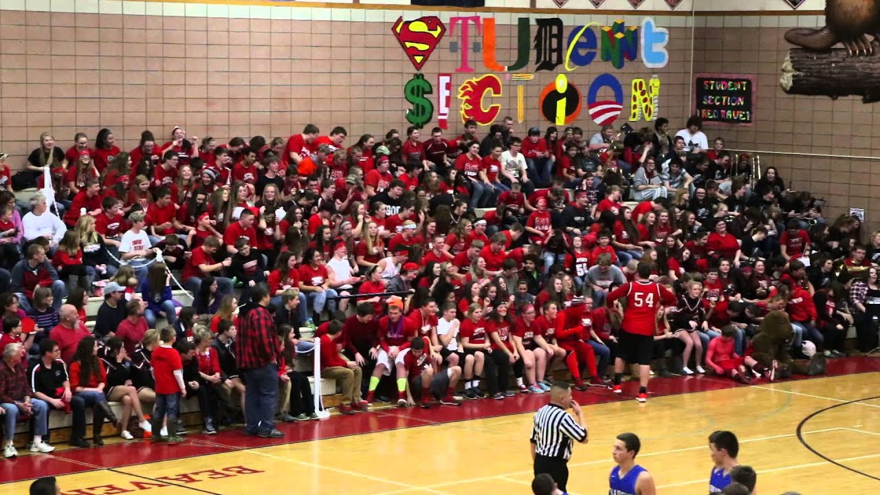Beaver Bleacher Creatures at BHS/GHS Game Jan 16th YouTube