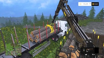 Farming Simulator 15 loading logs