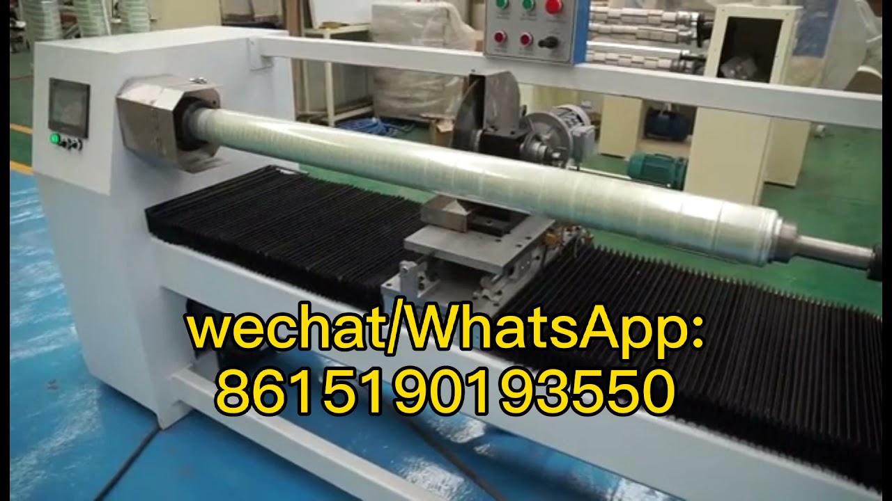 Simple low cost log roll cutting machine