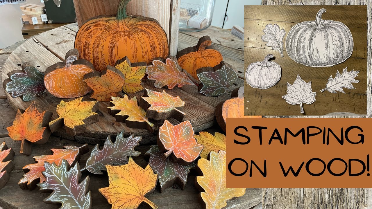 Stamping on painted wood Iron Orchid Designs YouTube