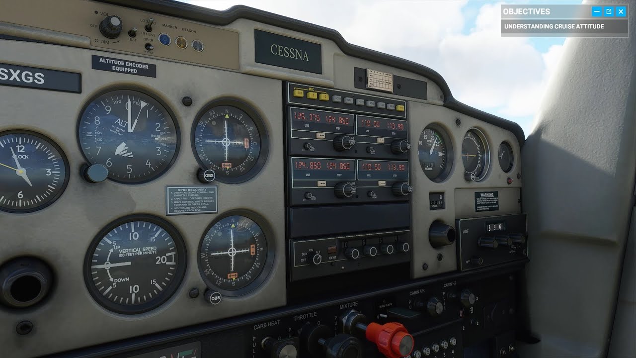 Microsoft Flight Simulator Training - 2. Attitudes & Instruments - YouTube