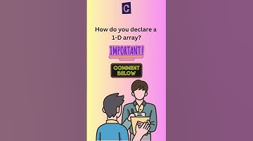 1-D Array in C | Arrays | C programming #shorts #arraysinc