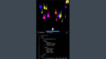 💥Gravity Balls Physics Simulation using HTML CSS JS | Realistic Canvas Animation! | DevZiaul #shorts