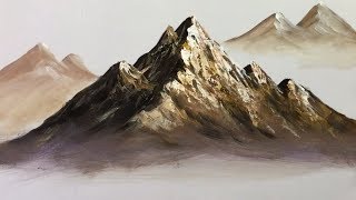 Paint Mountains With Acrylic Paints  lesson 1