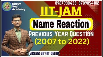IIT-JAM PYQ SERIES | NAME REACTION ( 2007-2022)  | BY VIKRANT SIR