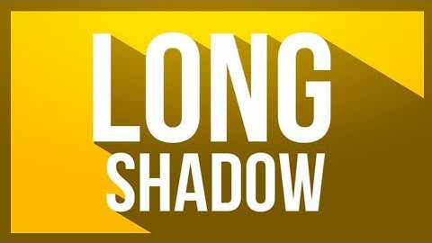 How To Make Long Shadow Effect On Android/IOS ( PS TOUCH )
