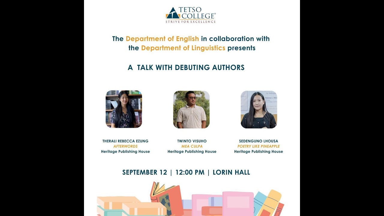 A Talk with Debuting Authors | Twinto Visuho, Sedeguno Lhousa ...