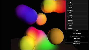 Threejs Marching Cubes: multi-color material