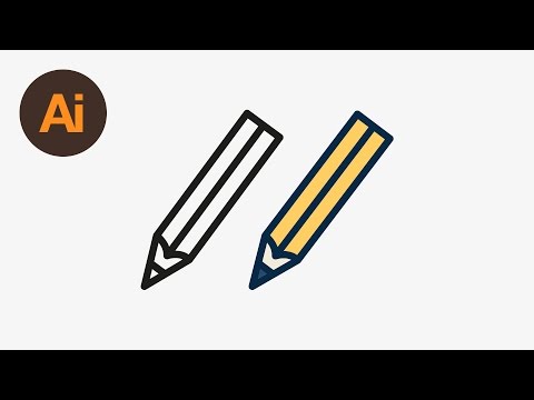 Learn How to Draw a Vector Pencil Icon in Adobe Illustrator | Dansky