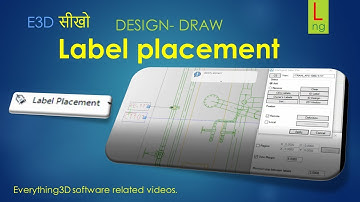 How to place label intelligently in E3D DRAW? #e3d #pdms