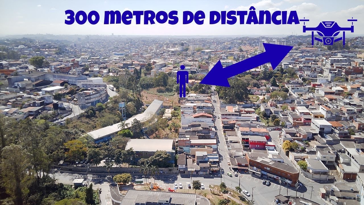 Fui a 300 metros de distância com drone Cfly Faith Mini, e vai mais ...