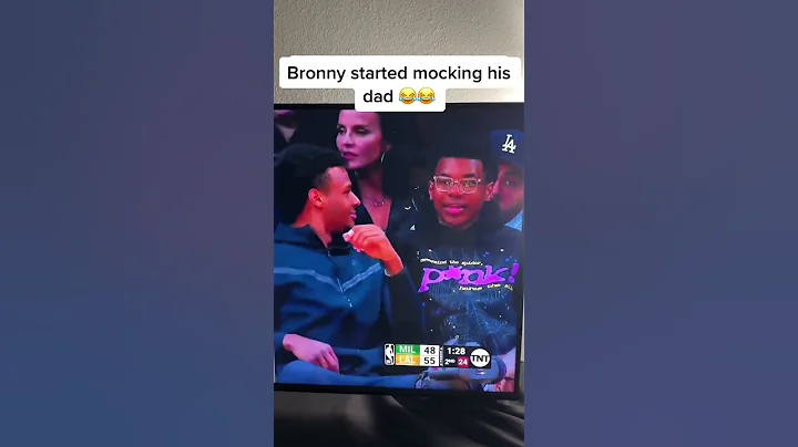 Bronny started to mock his dad 🤣#shorts - DayDayNews