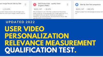 UHRS TRAINING. User Video Personalization Relevance Measurement (UPDATED) Qualification Test 2022.