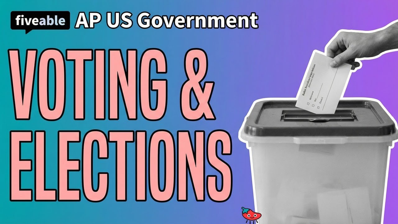 AP US Government CRAM – Voting, Elections & Campaign Finance | Fiveable ...