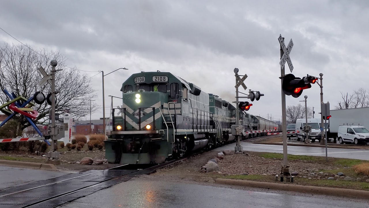 Evansville Western Railway's MCL2 north Mount Vernon, IL, 3/9/20