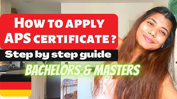 Step by step procedure to apply APS certificate for both masters and bachelors in 🇩🇪 |part-2