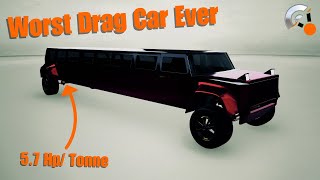 I built a vehicle with the worst powered to weight ratio.￼