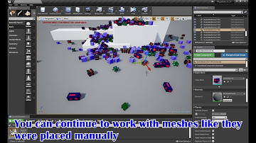 Physics based meshes placement in Unreal Engine 4