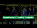 ENTREGA DE PLACA A EMPRESAS CENTENARIAS, Hros. de Fco Olmedo, Autocares Mateos y Autocares Torres