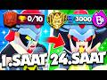 24 SAAT BOYUNCA DAMIAN OYNADIM! BÜTÜN TAKTİKLER! 😮 | Brawl Stars