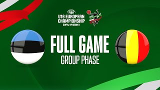 Estonia v Belgium | Full Basketball Game | FIBA U16 European Championship 2022