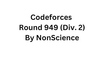Codeforces Round 949 Div-2 || A