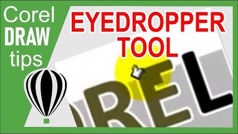 Eyedropper tool in coreldraw