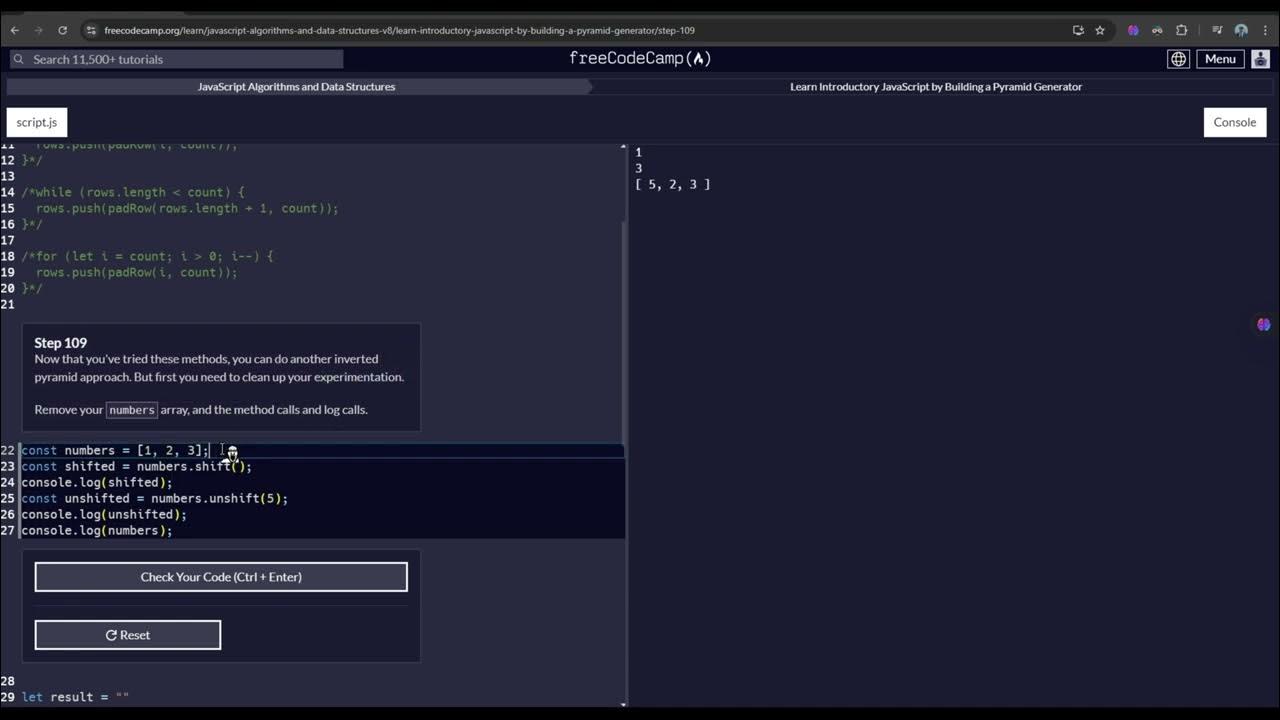 Building a Pyramid Generator Javascript 109 - YouTube