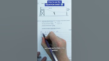 Use the equation sheet properly!