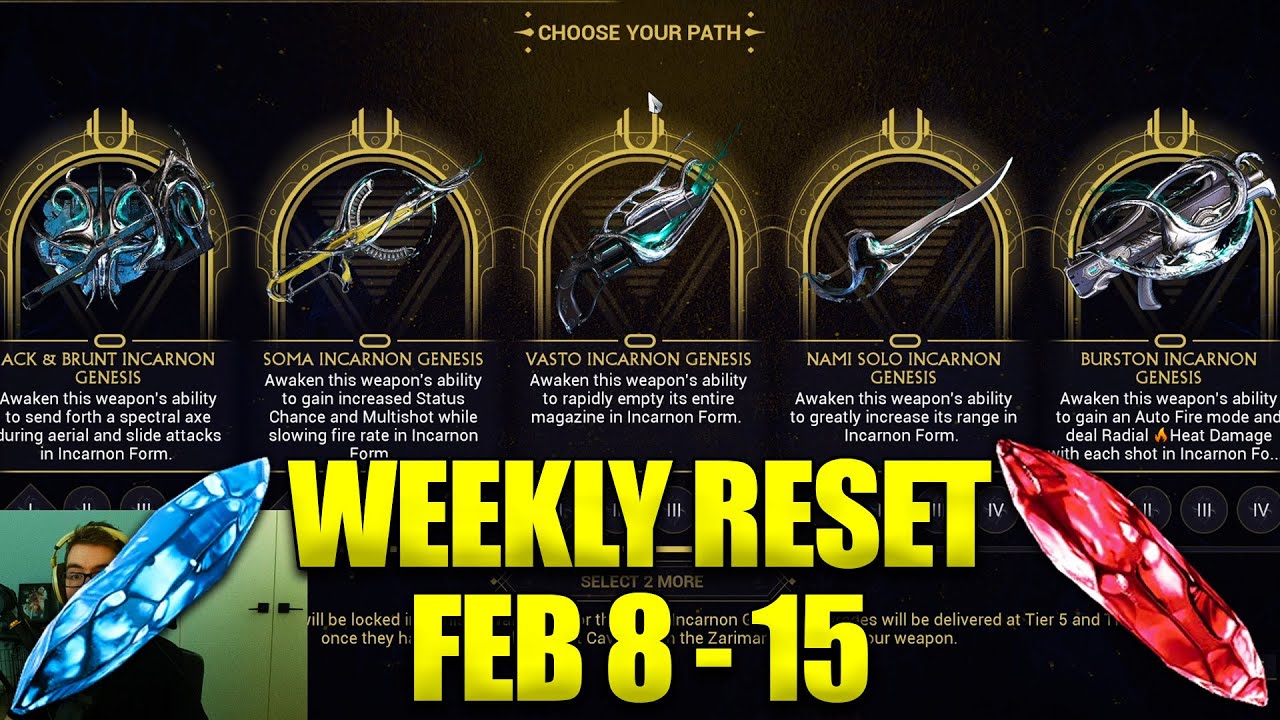 What Week Rotation Is Incanon Warframe Burston Incarnon Week! Warframe Weekly Reset February 8 - 15! - YouTube