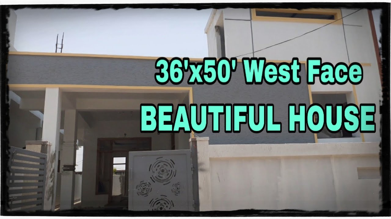 36 x 50 west face beautiful house plan walkthrough.