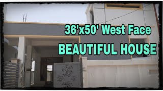 36 x 50 west face beautiful house plan walkthrough.