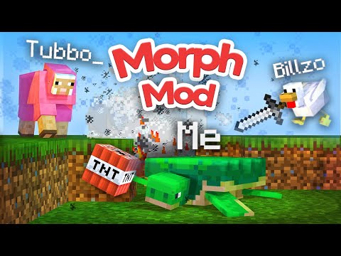 Annoying Minecraft Youtubers with Morph Mod!
