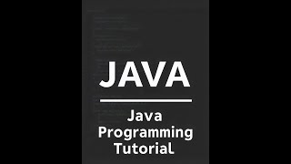 Java Tutorial Overview
