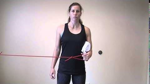 Shoulder External Rotation With Anchored Resistance