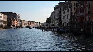 Venice, Italy - Historic buildings between the canals of the lagoon city stock video...