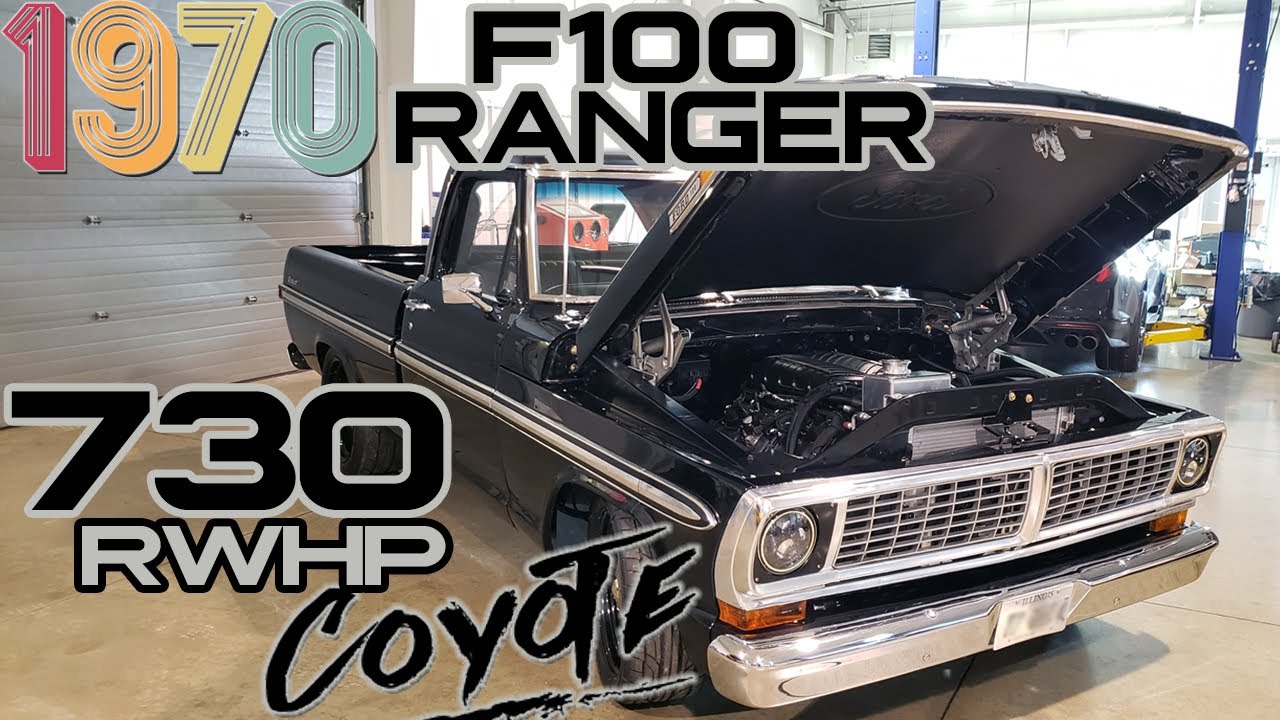 1970 F100 (RANGER) Coyote Swap QA1 Подвеска Whipple Supercharger 730 RWHP Прогулка по Brenspeed