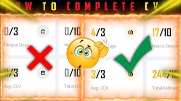 How to complete ccv| How to complete average login ccv| How to complete ccv in booyah