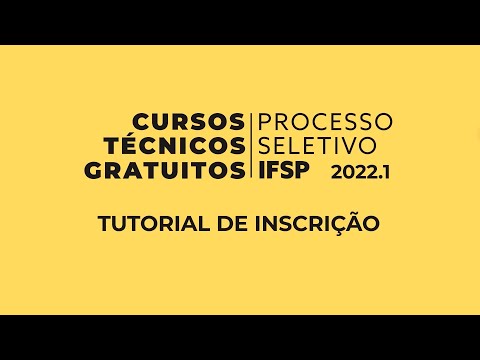 Tutorial de inscrição e isenção