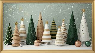 Whimsical Modern Christmas Trees | Festive Frame TV Art Display | Cozy Holiday Ambience 4K screenshot 3