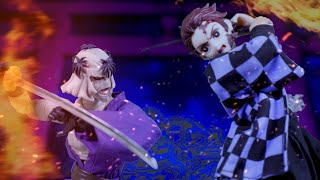 stop motion jumpforce #2 鬼滅の刃 tanjiro VS makoto - YouTube
